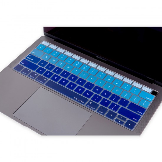 Laptop MacBook Air 13inc Klavye Koruyucu A1932 2018/2019 Uyumlu Amerika İngilizce Baskılı Ombre Laptop MacBook Air 13inc Klavye Koruyucu A1932 2018/2019 Uyumlu Amerika İngilizce Baskılı Ombre