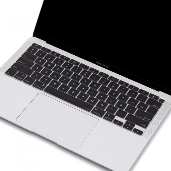 Laptop MacBook Air 13inc Klavye Koruyucu A2179 A2337 2020 2021 Uyumlu İngilizce Türkçe Baskılı Laptop MacBook Air 13inc Klavye Koruyucu A2179 A2337 2020 2021 Uyumlu İngilizce Türkçe Baskılı