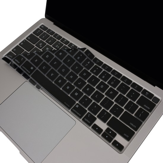 Macbook Air M1 13.3inç Klavye Koruyucu TouchID'li (US-ABD İngilizce) A2179 A2337 ile Uyumlu