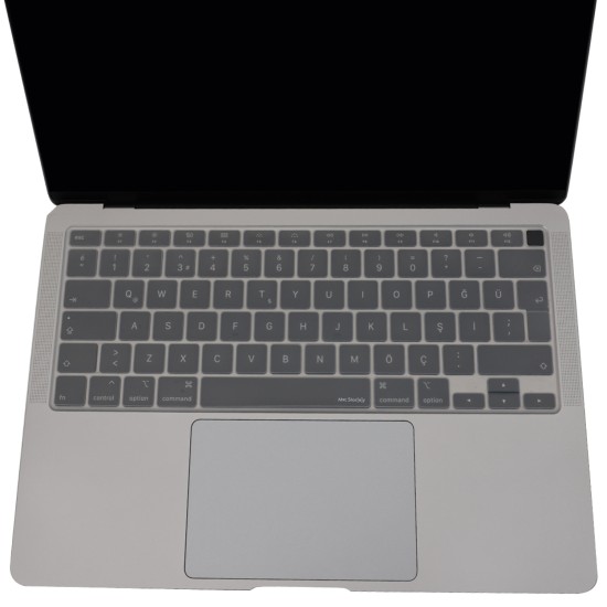 Macbook Air M1 13.3inç Klavye Koruyucu TouchID'li (US-ABD İngilizce) A2179 A2337 ile Uyumlu