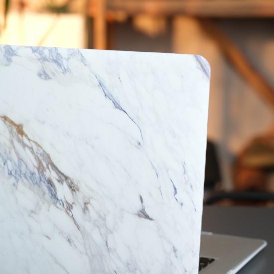 MacBook Air M1 13 inç Mermer Desenli Hard Case Koruyucu Kılıf Darbeye Dayanıklı Çizik Önleyici PC Sert Kapak Laptop Koruma Kılıfı