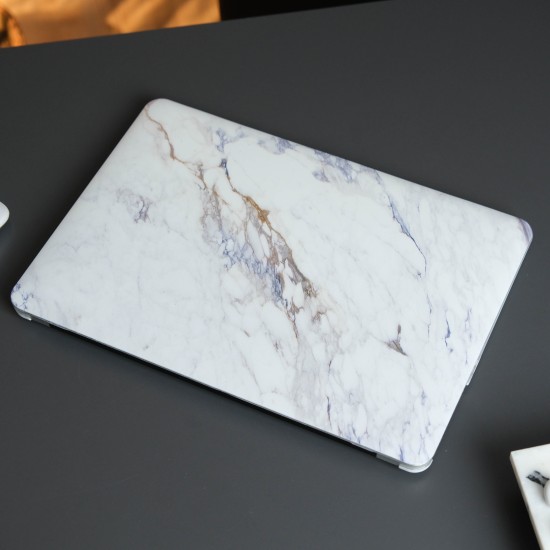 MacBook Air M1 13 inç Mermer Desenli Hard Case Koruyucu Kılıf Darbeye Dayanıklı Çizik Önleyici PC Sert Kapak Laptop Koruma Kılıfı