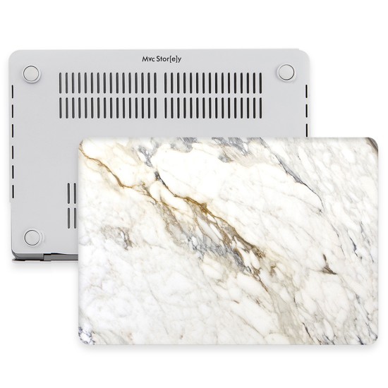 MacBook Air M1 13 inç Mermer Desenli Hard Case Koruyucu Kılıf Darbeye Dayanıklı Çizik Önleyici PC Sert Kapak Laptop Koruma Kılıfı
