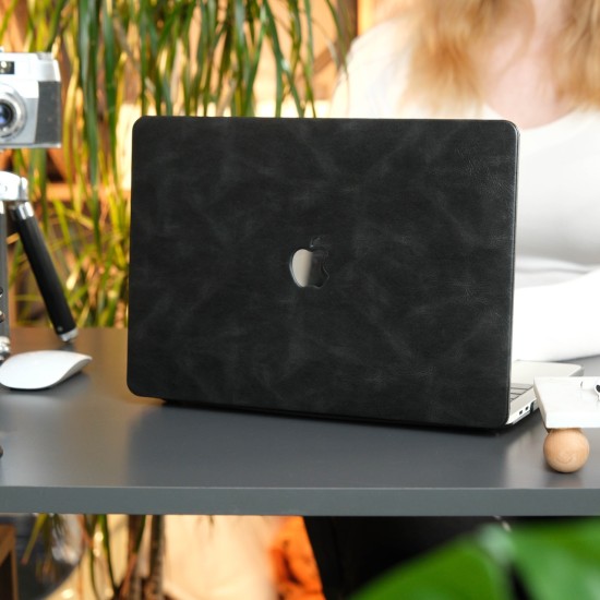 macbook air a2337 a2179 a1932 uyumlu deri kapak sert kilif