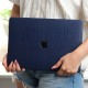 MacBook Air 13 Timsah Desenli Deri Dokulu Sert Hard Case A2337 A2179 A1932 Uyumlu