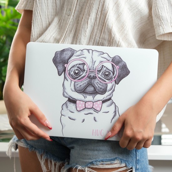 Macbook Air M1 Kılıf 13 inç Dog02NL (TouchID'li M1 Air) A2337 A2179 A1932 ile Uyumlu