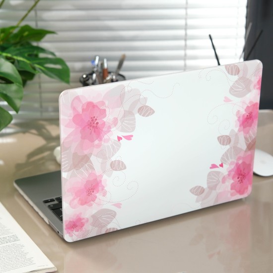 Macbook Air M1 Kılıf 13 inç Flower06NL (13.3" M1 Air) A2337 A2179 A1932 ile Uyumlu