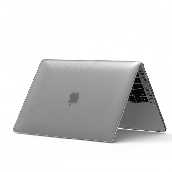 Macbook Air M1 Kılıf 13 inç Kristalline İz Yapmaz (TouchID'li M1 Air) A2337 A2179 A1932 ile Uyumlu