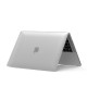 Macbook Air M1 Kılıf 13 inç Kristalline İz Yapmaz (TouchID'li M1 Air) A2337 A2179 A1932 ile Uyumlu