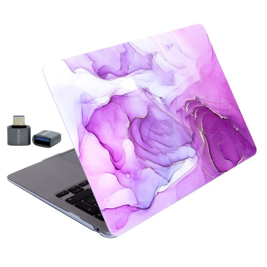 macbook air 13 mermer desenli sert kılıf hard case koruma