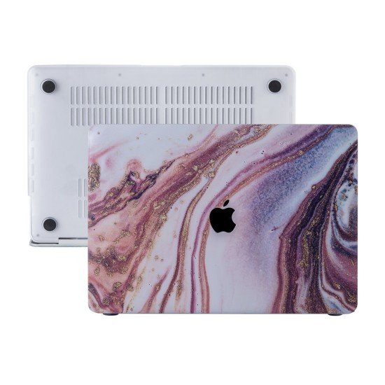 Macbook Air M1 Kılıf 13 inç Mermer Glitter (TouchID'li M1 Air) A1932 A2179 A2337 ile Uyumlu