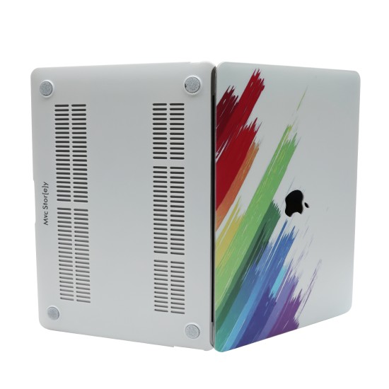 Macbook Air M1 Kılıf 13 inç Paint03 (TouchID'li M1 Air) A2337 A2179 A1932 ile Uyumlu