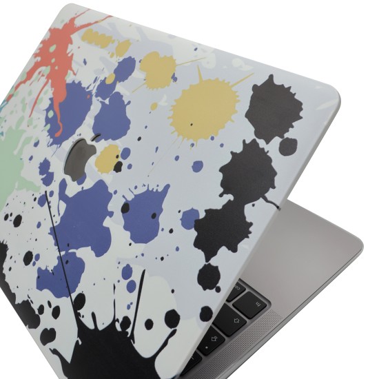 Macbook Air M1 Kılıf 13 inç Paint03 (TouchID'li M1 Air) A2337 A2179 A1932 ile Uyumlu