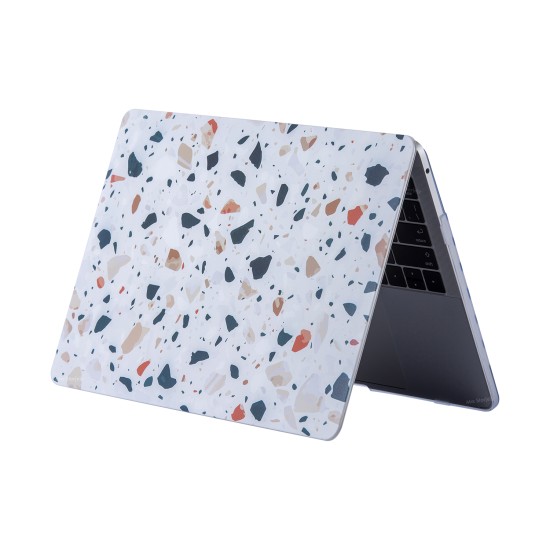 Macbook Air M1 Kılıf 13 inç TerrazzoNL (TouchID'li M1 Air) A2337 A2179 A1932 ile Uyumlu