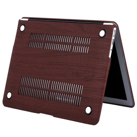 Macbook Air M1 Kılıf 13 inç Wood Ahşap Kılıf (TouchID'li M1 Air) A2337 A2179 A1932 ile Uyumlu