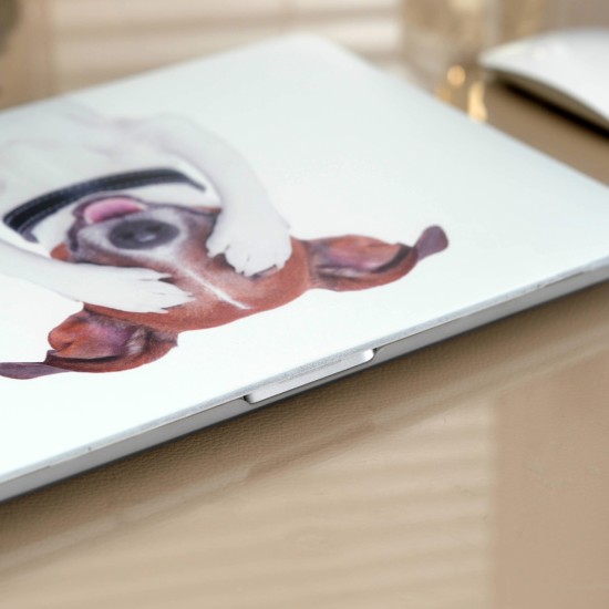 Macbook Air M1 Kılıf 13inç Dog01NL (TouchID'li M1 Air) A2337 A2179 A1932 ile Uyumlu