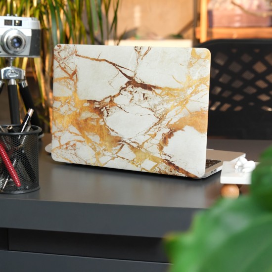 Macbook Air 13.3 inç M1 Çip Uyumlu Sert Kapak | Hard Case Koruyucu Lazer Baskılı Desenli