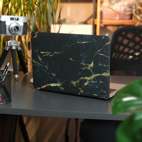 Macbook Air 13.3 inç M1 Çip Uyumlu Sert Kapak | Hard Case Koruyucu Lazer Baskılı Desenli