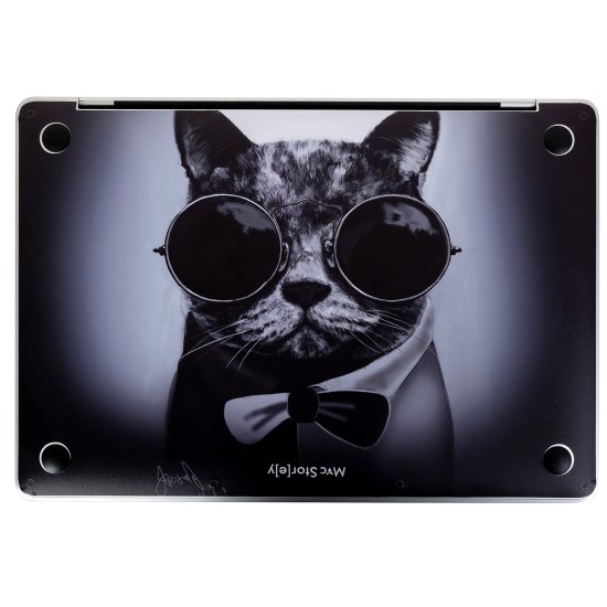 Macbook Air M1 Kılıf Cat01NL Koruyucu Yapıştırma Sticker Laptop Kaplama A2337 ile Uyumlu