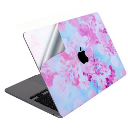 Macbook Air M1 Kılıf Flower03 Yapıştırma Laptop Kaplama Sticker Koruyucu A2337 ile Uyumlu