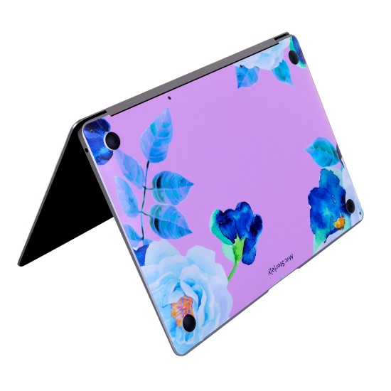 Macbook Air M1 Kılıf Flower03 Yapıştırma Laptop Kaplama Sticker Koruyucu A2337 ile Uyumlu