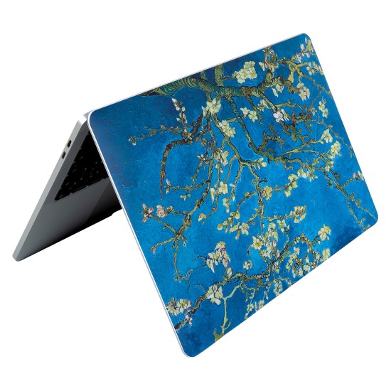 Macbook Air M2-M3-M4 13.6inç Kılıf Sticker Yapıştırma Koruyucu Kaplama Flower03NL A2681 A3113 A3240 ile Uyumlu