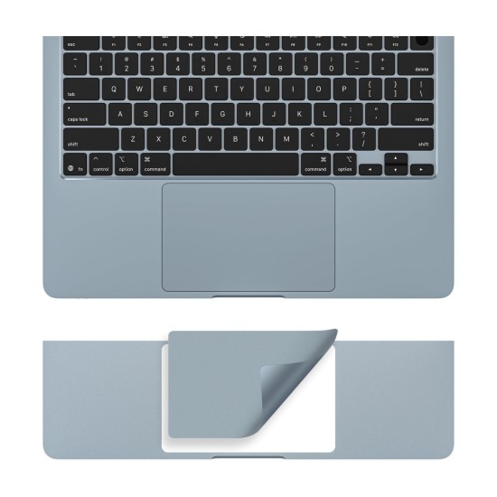 Macbook Air M2-M3-M4 Kılıf 13.6 inç Film Koruyucu Sticker Touchpad (13.6” Air) A2681 A3113 A3240 ile Uyumlu