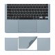 Macbook Air M2-M3-M4 Kılıf 13.6 inç Film Koruyucu Sticker Touchpad (13.6” Air) A2681 A3113 A3240 ile Uyumlu