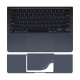 Macbook Air M2-M3-M4 Kılıf 13.6 inç Film Koruyucu Sticker Touchpad (13.6” Air) A2681 A3113 A3240 ile Uyumlu