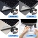 Macbook Air M2-M3-M4 Kılıf 13.6 inç Film Koruyucu Sticker Touchpad (13.6” Air) A2681 A3113 A3240 ile Uyumlu