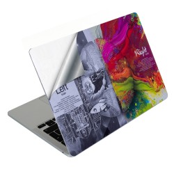 Macbook Air M2-M3-M4 Kılıf 13.6inç Sticker Yapıştırma Koruyucu Kaplama BrainNL A2681 A3113 A3240 ile Uyumlu