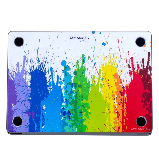 Macbook Air M2-M3-M4 Kılıf 13.6inç Sticker Yapıştırma Paint01NL Koruyucu Kaplama A2681 A3113 A3240 ile Uyumlu