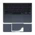 Macbook Air M4-M3-M2 15 inç Sticker Film Koruyucu Touchpad Trackpad (15.3” Air) A2941 A3114 A3241 ile Uyumlu
