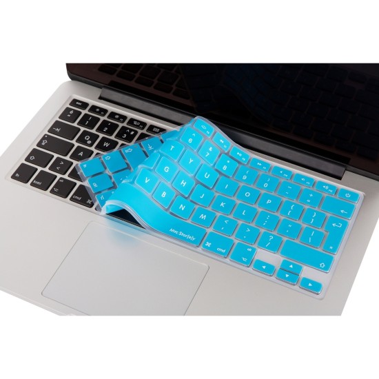 macbook air pro uk eu ingilizce silikon klavye koruyucu