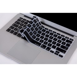 MacBook Air Pro Klavye Koruyucu Türkçe Q Baskılı US Klavye Uyumlu Silikon Kapak
