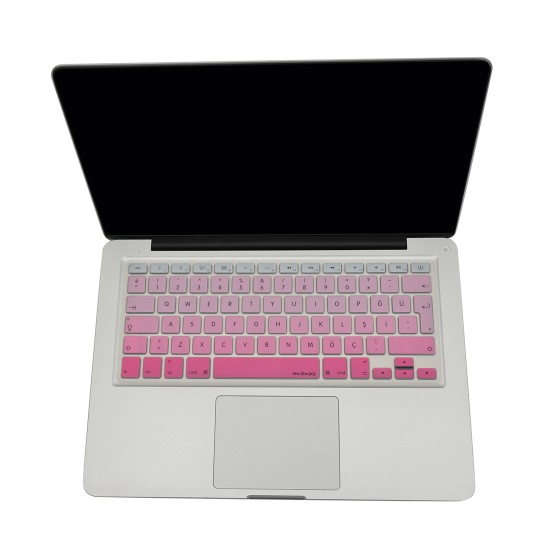 Macbook Air Pro Klavye Koruyucu (Türkçe Q) Gradient (Eski USB’li Model 2008/2017 yılı) ile Uyumlu