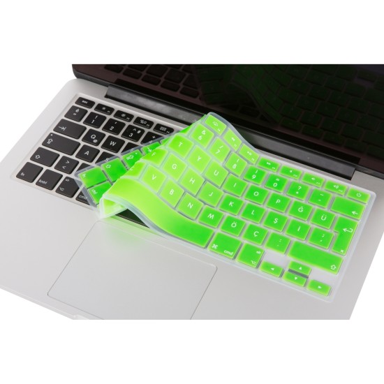 MacBook Air Pro Türkçe Q Silikon Klavye Koruyucu Eski USB Model Uyumlu