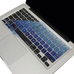 Macbook Air Pro Klavye Koruyucu (US-ABD İngilizce) Ombre (Eski USB'li Model 2008-2017) ile Uyumlu