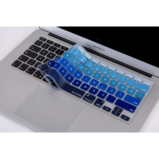 Macbook Air Pro Klavye Koruyucu (US to TR) Ombre (Eski USB’li Model 2008/2017 yılı) ile Uyumlu