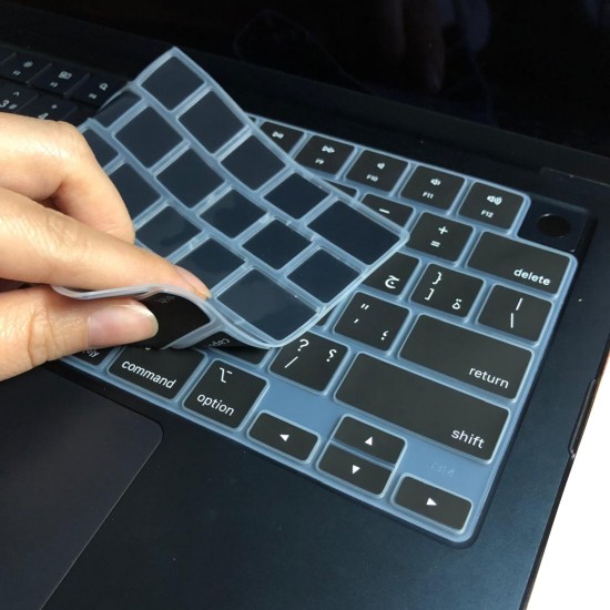Arapça Klavye Koruyucu US Enter MacBook Air Pro Uyumlu Silikon