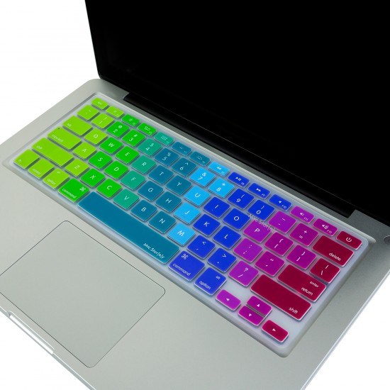 Macbook Klavye Koruyucu Air Pro için (US-ABD İngilizce) Dazzle (Eski USB'li Model 2008-2017) ile Uyumlu