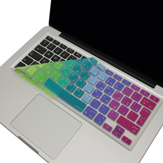 MacBook Klavye Koruyucu Arapça Dazzle Ters L Enter UK İngilizce