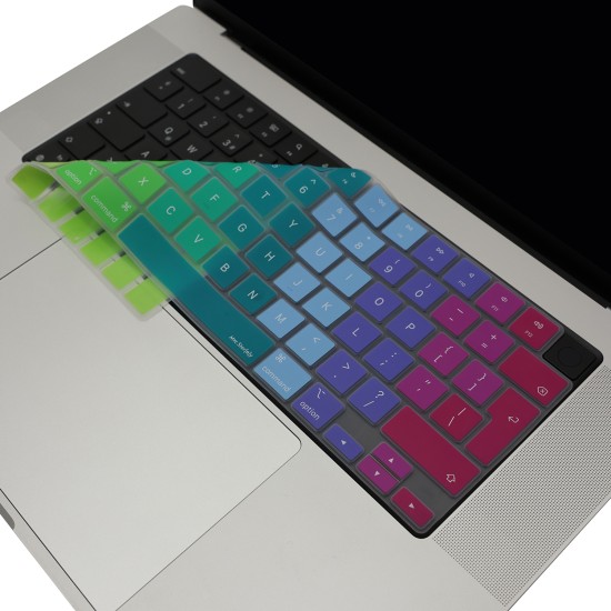 MacBook Air Pro ince silikon klavye kılıfı toz ve sıvı koruma