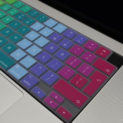 MacBook Klavye Koruyucu Silikon UK-Avrupa İngilizce Baskı İnce Yıkanabilir Air 13.6 Pro 14 16