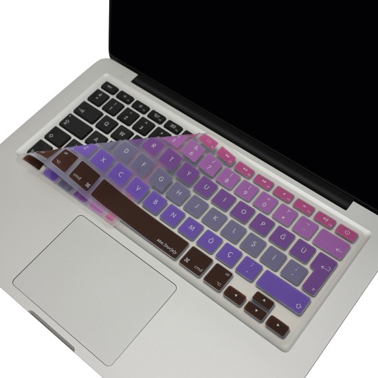 MacBook Klavye Koruyucu Ombre Renk Geçişli Silikon
