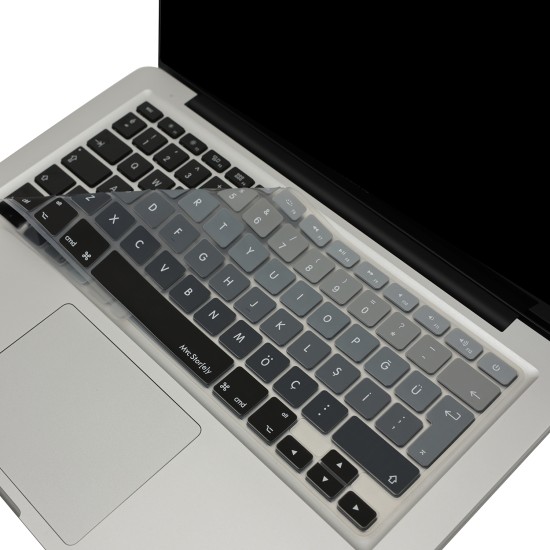 MacBook Klavye Koruyucu Ombre Renk Geçişli Silikon