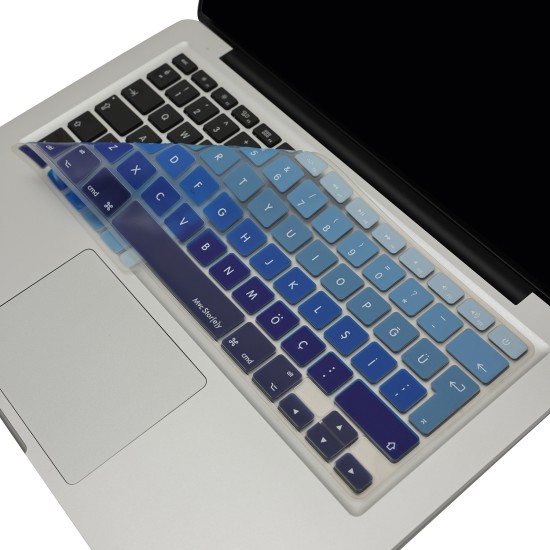 MacBook Klavye Koruyucu Ombre Renk Geçişli Silikon