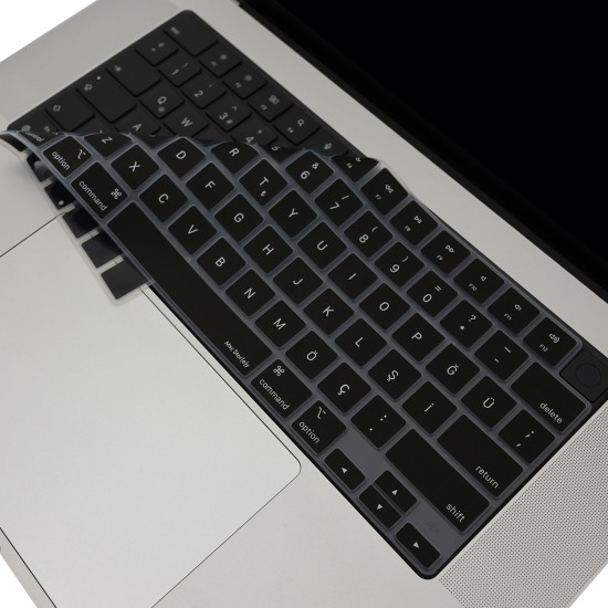 MacBook klavye koruyucu Türkçe Q silikon US İngilizce enter uyumlu