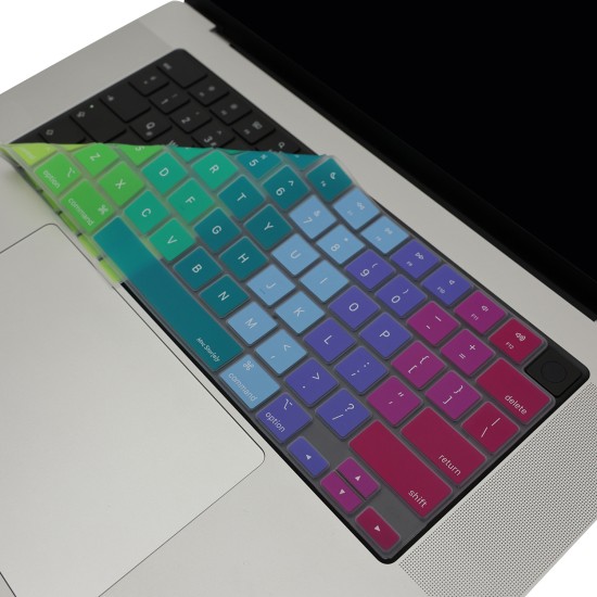 MacBook Klavye Koruyucu US İngilizce Silikon Kılıf İnce Hafif Yıkanabilir Koruma Air 13.6-15,3 Pro 14,2-16,2 İnç M5-M4-M3-M2-M1 Uyumlu