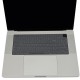 Macbook M1-M2-M3 Klavye Koruyucu (UK-EU İngilizce) TouchID'li A2681 A3113 A2941 A3114 A2442 A2485 ile Uyumlu